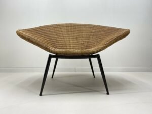 Large Italian Wicker Chair