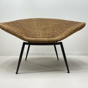 Large Italian Wicker Chair